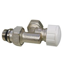 Реверсивный термостатический клапан с преднастройкой и регулирующим колпачком, соединение для стальной трубы, без герметичной прокладки, никелированный 1/2" Ду 15 (IVR 570/4)1