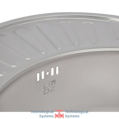 Кухонна мийка Lidz 5745 Micro Decor 0,8 мм (LIDZ5745MDEC)6