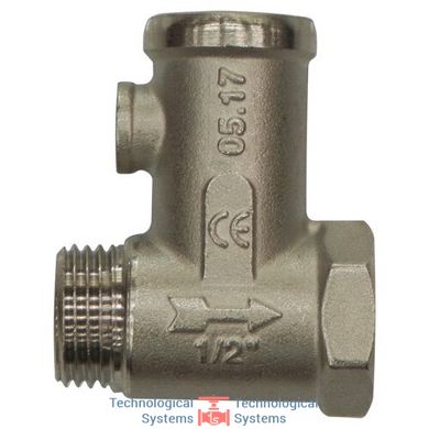 Предохранительный клапан для водонагревателей, усиленная версия 1/2" Ду 15 (IVR 353)1