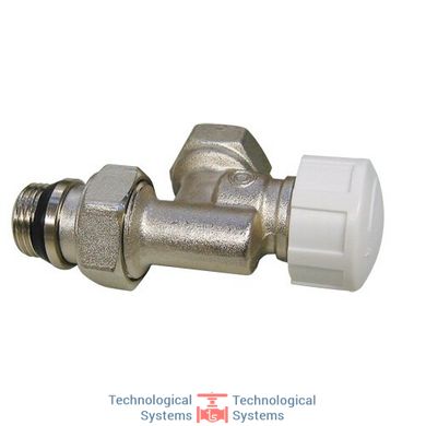 Клапан реверсивний термостатичний з преднастройкою і регулюючим ковпачком, для сталевої труби, без герметичної прокладки, нікельований 1/2" Ду 15 (IVR 570/4)2