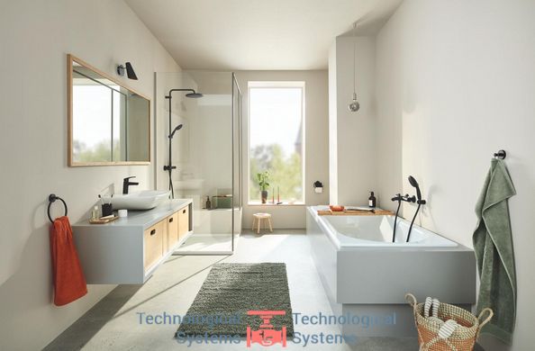 GROHE EUROSMART NEW Смеситель для умывальника, 121 мм., однорычажный, цвет чёрный матовий4