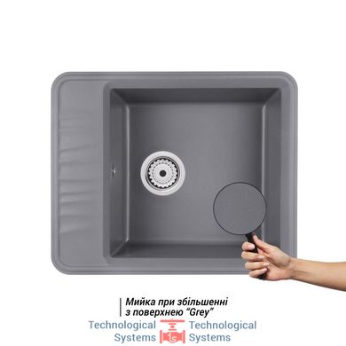 Кухонна мийка Qtap CS 6250 Grey (QT6250GRE471)2