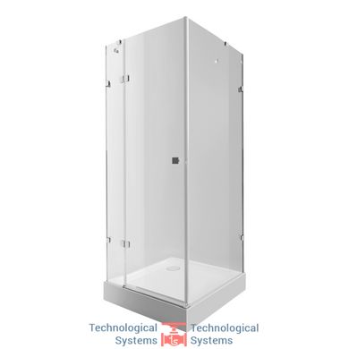 Набір Q-tap ​​душова кабіна Capricorn CRM1099SC6 Clear + піддон Unisquare 309915