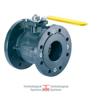 Фланцевый шаровой кран для газа из чугуна GJS 400, шток и шар из нержавеющей стали &ndash; фланцевый Ду 25 Pn 16 (IVR 83)3