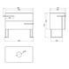 Тумба напольная Qtap Taurus 800х616х437 Whitish oak со столешницей QT2480TNT803WO Фото: 8