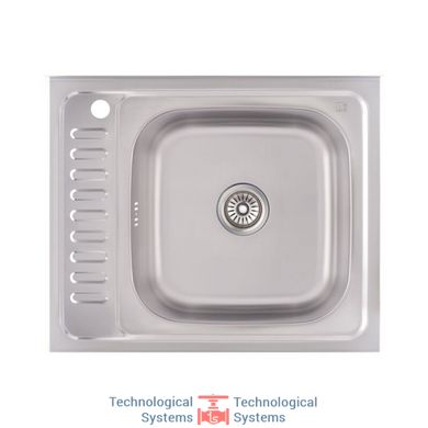 Кухонна мийка Lidz 6050-R Decor 0,6 мм (LIDZ6050R06DEC)1