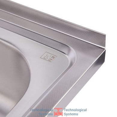 Кухонная мойка Lidz 6050-R Decor 0,6 мм (LIDZ6050R06DEC)4