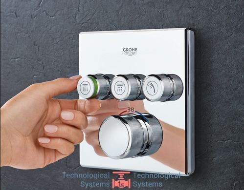 GROHE Grohtherm SmartControl Термостат вбудований на 3 виходи6