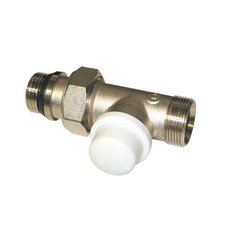Клапан прямий відсікаючий, для труби PEX, мідної та багатошарової труб, патрубок з ущільненням, нікельований 3/8" Ду 10 сполучення 1/2" (IVR 555)1