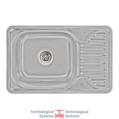 Кухонна мийка Lidz 6642 Micro Decor 0,8 мм (LIDZ664208MICDEC)1