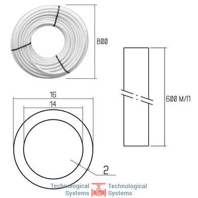 Труба GOLD-PEX Icma 16х2мм 600 м №P1982