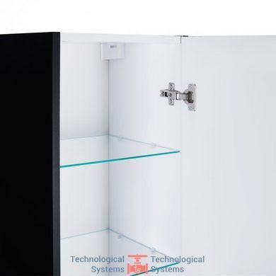 Пенал подвесной Qtap Virgo 350х1600х316 Black/White QT1876PP1652RBW6