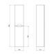 Пенал подвесной Qtap Virgo 350х1600х316 Black/White QT1876PP1652RBW Фото: 9