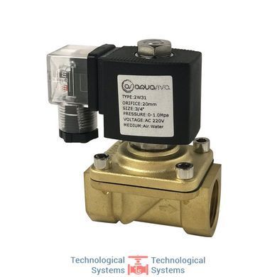 Клапан соленоидный Aquaviva 2W31 (DN20-3/4) d25 мм4