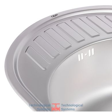 Кухонна мийка Qtap 5745 Satin 0,8 мм (QT5745SAT08)11