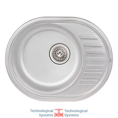 Кухонна мийка Qtap 5745 Satin 0,8 мм (QT5745SAT08)1