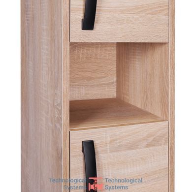 Пенал подвесной Qtap Pisces 300х1400х300 Whitish oak QT2576PP1451RWO5