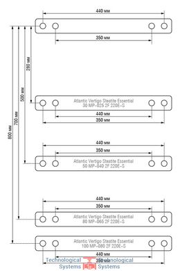 Водонагрівач побутовий бойлер електричний Atlantic Vertigo Steatite Essential 30 MP-025 2F 220E-S (1000W) 8214628