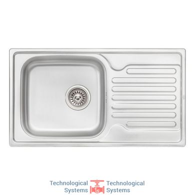 Кухонная мойка Qtap 7843 Micro Decor 0,8 мм (QT7843MICDEC08)1
