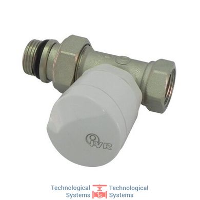 Клапан прямий термостатичний з ручним керуванням, для сталевої труби, з герметичною прокладкою, нікельований 3/8" Ду 10 (IVR 560)2