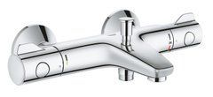 GROHE Grohtherm 800 Смеситель для ванны с термостатом 1/2 , настенный монтаж1