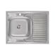 Кухонна мийка Lidz 6080-L Satin 0,6 мм (LIDZ6080L06SAT) Фото: 1