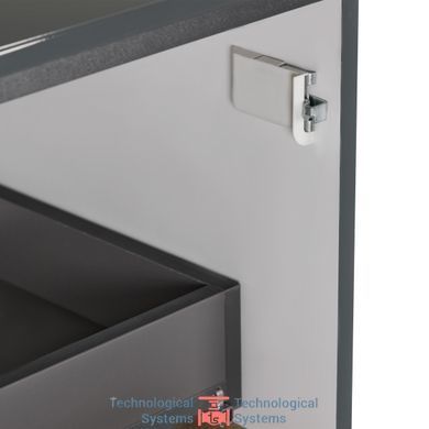 Тумба напольная Qtap Robin 700х616х437 Graphite/Whitish oak со столешницей QT1380TNН7002GWO8