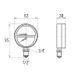 Термоманометр Icma №258 радиаторный с запорным клапаном 15 1/2" Фото: 2