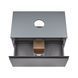 Тумба напольная Qtap Robin 700х616х437 Graphite/Whitish oak со столешницей QT1380TNН7002GWO Фото: 5