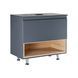 Тумба напольная Qtap Robin 700х616х437 Graphite/Whitish oak со столешницей QT1380TNН7002GWO Фото: 1