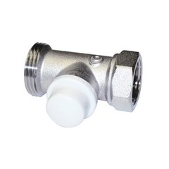 Клапан прямий відсікаючий, для сталевої труби, без муфти, нікельований Для IVR-INOX 3/4" Ду 20 сполучення 1" (IVR 551/C)1
