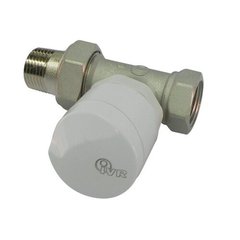 Клапан прямий термостатичний з преднастройкою і ручним управлінням, для сталевої труби, без герметичної прокладки, нікельований 3/8" Ду 10 (IVR 560/4)1