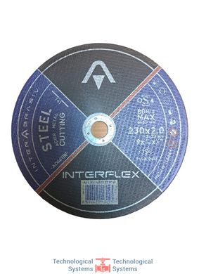 Круг отрезной по металлу INTERFLEX 230х2,01
