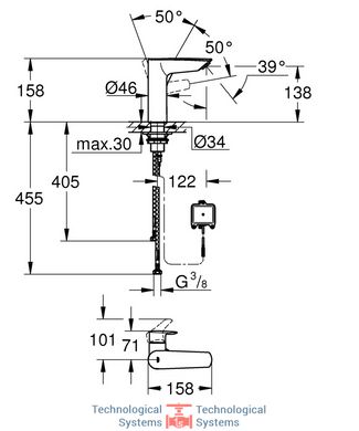 GROHE EUROSMART NEW Змішувач для умивальника хром2