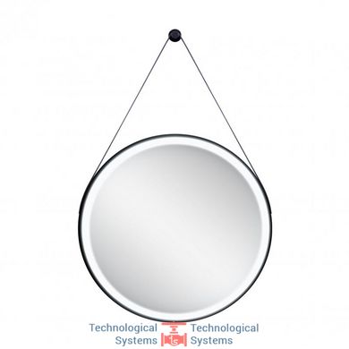 Зеркало Qtap Robin R600 Black с LED-подсветкой QT13786502B2