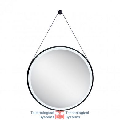 Зеркало Qtap Robin R600 Black с LED-подсветкой QT13786502B4