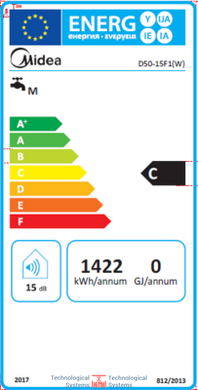 Водонагреватель MIDEA D50-15F1(W)6