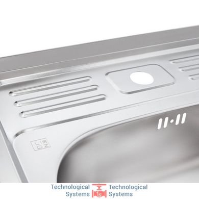 Кухонна мийка Lidz 5060 Satin 0,6 мм (LIDZ506006SAT)5