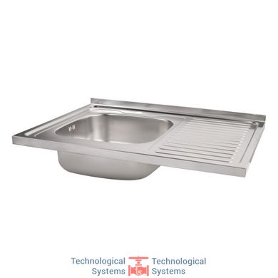 Кухонна мийка Lidz 6080-L Satin 0,8 мм (LIDZ6080LSAT8)3