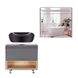 Комплект меблів для ванної Qtap Robin тумба + раковина + дзеркальна шафа QT044RO42983 Фото: 1