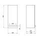 Полупенал подвесной Qtap Taurus 300х700х300 Whitish oak QT24761PP700WO Фото: 7
