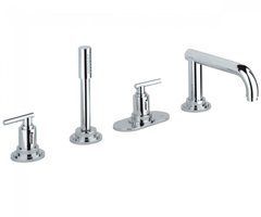 GROHE Atrio Jota Смеситель для ванны на 4 отверстия, двухвентильный, для монтажа на плиточном бортике1