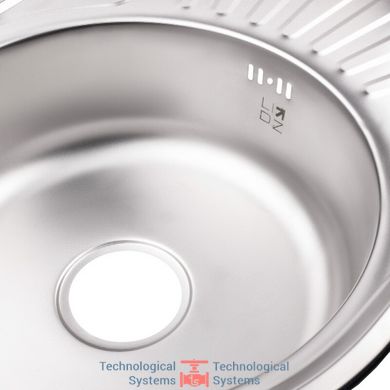 Кухонна мийка Lidz 5745 Micro Decor 0,6 мм (LIDZ5745MDEC06)5