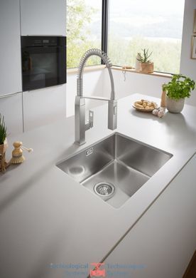 GROHE EUROCUBE Смеситель для кухни, однорычажный, цвет хром10