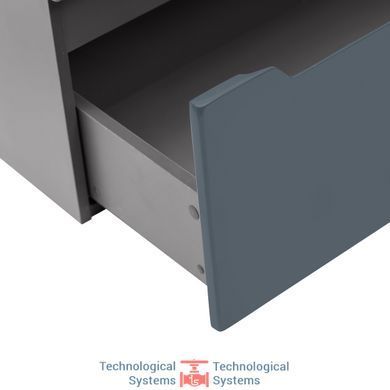 Комплект Qtap Scorpio 605х825х460 Graphite тумба підлогова + раковина урізна QT1471TNВ6023060CG5