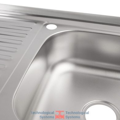 Кухонна мийка Lidz 5080-R Decor 0,8 мм (LIDZ5080RDEC06)5