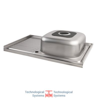 Кухонна мийка Lidz 5080-R Decor 0,8 мм (LIDZ5080RDEC06)4