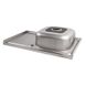 Кухонна мийка Lidz 5080-R Decor 0,8 мм (LIDZ5080RDEC06) Фото: 4