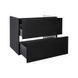 Тумба подвесная Qtap Tern 700х580х437 Matt black с полотенцедержателем QT1774TPL702MB Фото: 2