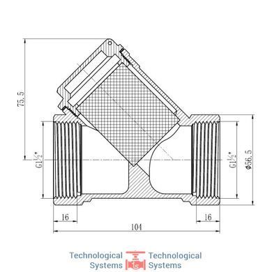 Фильтр SD Forte 40 1.1/2" для воды2